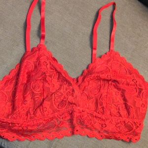 BRAND NEW Red Lace Bralette Shein 2xl